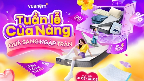 Ưu đãi 8/3: Tuần Lễ Của Nàng – Quà Sang Ngập Tràn
