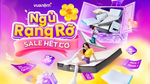 Ưu đãi tháng 3: Ngủ rạng rỡ – Sale hết cỡ