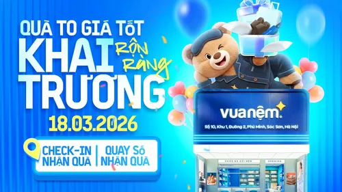 Vua Nệm Khai Trương Cửa Hàng 10, Khu 1, Đường 2, Phú Minh, Sóc Sơn, Hà Nội