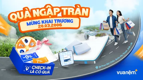 Vua Nệm Khai Trương Cửa Hàng 38 Phan Bội Châu, Buôn Ma Thuột, Đắk Lắk