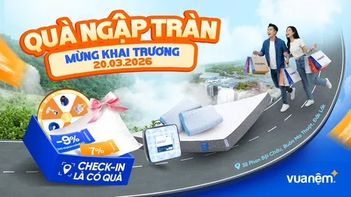 Vua Nệm Khai Trương Cửa Hàng 38 Phan Bội Châu, Buôn Ma Thuột, Đắk Lắk