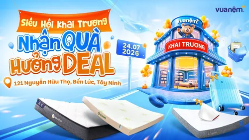 Vua Nệm Khai Trường Cửa Hàng tại 121 Nguyễn Hữu Thọ, Bến Lức, Tây Ninh