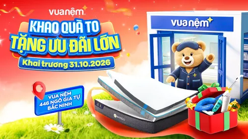 Vua Nệm Khai Trương Cửa Hàng Tại 446 Ngô Gia Tự, Kinh Bắc, Bắc Ninh