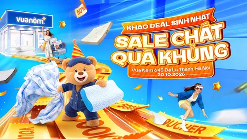Vua Nệm Khai Trương Cửa Hàng Tại 645 Đê La Thành, Hà Nội