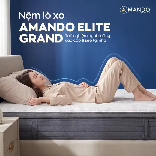 Nệm lò xo làm mát Amando Elite Grand dày 28cm — 1