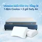 Combo Mát Sâu Đa Tầng 2: 1 đệm Coolax + 2 gối Sofy Air - Ảnh thumb 1