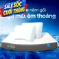 Combo Ngủ Mát Êm Sâu 2: 1 đệm Coolax Plus + 2 gối Sofy Air - Ảnh thumb 1