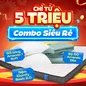 Combo Siêu Rẻ 1: Nệm Foam iComfy Basic 2.0 Kèm Ga + 2 Gối - Ảnh thumb 1