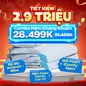 Combo Kháng khuẩn 1: 1 Đệm Lux 1.0 + 1 Bộ ga Bliss + 2 gối Foam Nami - tiết kiệm 2936K - Ảnh thumb 1