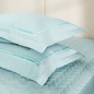Bộ ga chun chăn chần Amando thêu cotton satin màu xanh lá - Ảnh thumb 9