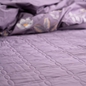 Bộ ga phủ chăn chần Amando thêu cotton satin màu tím - Ảnh thumb 3