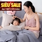 Vỏ chăn Cotton satin AMD The Essentials Đơn Sắc 3 màu - Ảnh thumb 1