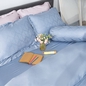 Bộ chăn ga Lụa tencel cao cấp Amando Lagom 5 chi tiết Màu Xanh dương - Ảnh thumb 4