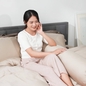 Bộ chăn ga phủ Lụa tencel cao cấp Amando Confident 5 chi tiết Màu Kem - Ảnh thumb 10