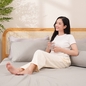 Bộ ga chun polyester gấm Amando Ellie đơn sắc 4 chi tiết Màu Xám - Ảnh thumb 10