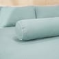 Bộ ga chun polyester gấm Amando Ellie đơn sắc 4 chi tiết Màu Xanh ngọc - Ảnh thumb 5