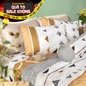 Bộ Ga chun microfiber Amando Ellie họa tiết 4 chi tiết M04 - Ảnh thumb 1