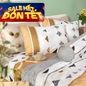 Bộ Ga chun microfiber Amando Ellie họa tiết 4 chi tiết M04 - Ảnh thumb 1