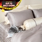 Bộ Chăn ga lụa tencel cao cấp Amando Soulmate 7 chi tiết màu Xám - Ảnh thumb 1