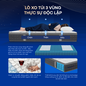 [Mới - Độc quyền] Nệm lò xo túi độc lập 3 vùng Dunlopillo de.Stress Powerful - Ảnh thumb 6