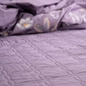 Bộ ga phủ chăn chần Amando thêu cotton satin màu tím - Ảnh thumb 3