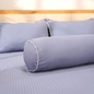 Bộ ga chun polyester gấm Amando Ellie đơn sắc 4 chi tiết Màu Xanh dương - Ảnh thumb 6
