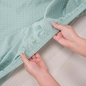 Bộ ga chun polyester gấm Amando Ellie đơn sắc 4 chi tiết Màu Xanh ngọc - Ảnh thumb 4