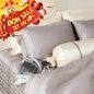 Bộ Chăn ga lụa tencel cao cấp Amando Soulmate 7 chi tiết màu Xám - Ảnh thumb 1