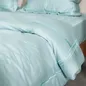 Bộ ga chun chăn chần Amando thêu cotton satin màu xanh lá - Ảnh thumb 6