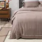 Bộ chăn ga Lụa tencel cao cấp Amando Lagom 5 chi tiết Màu Nâu - Ảnh thumb 7