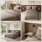 Bộ chăn ga Lụa tencel cao cấp Amando Lagom 5 chi tiết Màu Nâu - Ảnh thumb 8