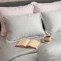 Bộ chăn ga Lụa tencel cao cấp Amando Lagom 5 chi tiết Màu Xám - Ảnh thumb 5