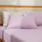 Bộ ga chun polyester gấm Amando Ellie đơn sắc 4 chi tiết Màu Tím - Ảnh thumb 8
