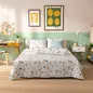 Bộ Ga chun microfiber Amando Ellie họa tiết 4 chi tiết M03 - Ảnh thumb 4
