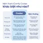 [BST Ngủ Mát] Nệm foam iComfy Coolax đa tầng thoáng mát, massage thư giãn dày 15cm - Ảnh thumb 11