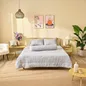 Bộ chăn ga chun Amando Rina 5 chi tiết thông thoáng, mềm mại - Ảnh thumb 9