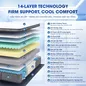 Nệm lò xo Spring Air Back Supporter Firm Cool nâng đỡ làm mát dày 26cm - Ảnh thumb 3