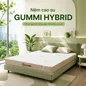 Nệm cao su Gummi Hybrid - công nghệ đa tầng, gấp 2 kháng khuẩn, siêu thoáng mát - Ảnh thumb 2